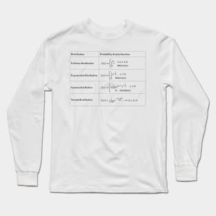 Probability Density Long Sleeve T-Shirt